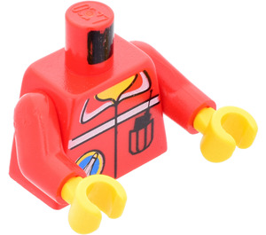 LEGO Rojo Torso con Chaqueta, Radio, 'Espacio Port-logo' (973 / 73403)