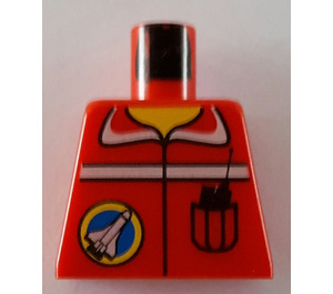 LEGO Red Town Space Port Torso without Arms (973)