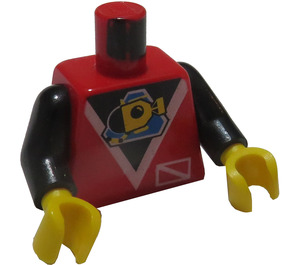 LEGO Rojo  Town Torso (973)