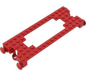 LEGO Rød Tog Base 6 x 16