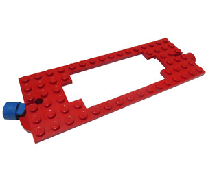 LEGO Rød Tog Base 6 x 16 med Magnets