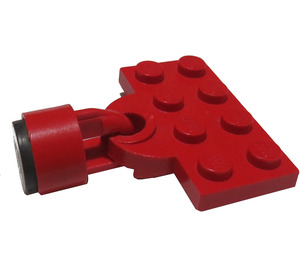 LEGO rouge Train Coupling assiette avec rouge Aimant