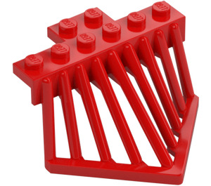 LEGO Red Train Cowcatcher 6 x 6 x 2.6 (90201)