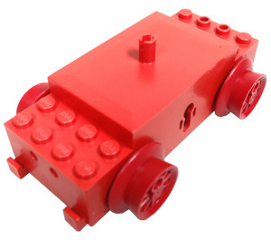 LEGO Punainen Juna Motor, 12V 2 liitinreikää