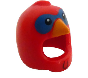 LEGO Red Turkey Costume Head Cover with Blue Eye Mask