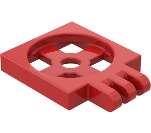 LEGO Red Turntable 2 x 2 Plate Base with Hinge