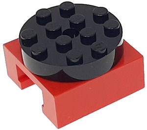 LEGO Rood Draaischijf Poten met Zwart Top (30516 / 76514)