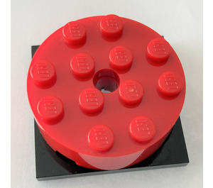 LEGO Rosso Turntable with Black Flat Base