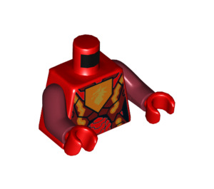 LEGO Rojo Ultimate Macy Minifigura Torso (973 / 76382)