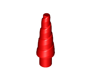 LEGO Rood Unicorn Hoorn met Spiral (34078 / 89522)