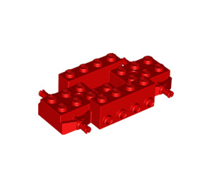 LEGO Red Vehicle Chassis 4 x 8 (30837)