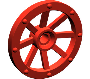 LEGO Red Wagon Wheel Ø27 Small (2470)