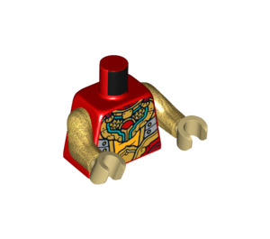 LEGO rot Warrior Affe King Minifig Torso (973 / 76382)