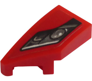 LEGO Rouge Pièce de monnaie 1 x 2 La gauche avec Frontlight La gauche Autocollant (29120)