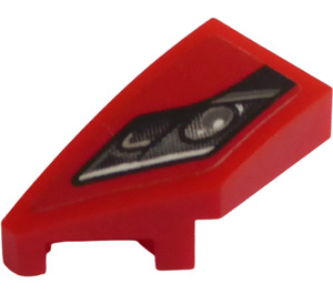 LEGO Red Wedge 1 x 2 Left with Frontlight left Sticker (29120)