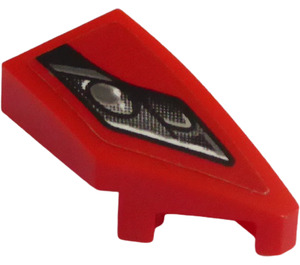 LEGO Red Wedge 1 x 2 Right with Frontlight right Sticker (29119)