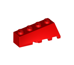 LEGO Red Wedge 2 x 4 Sloped Left (43721)