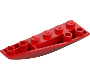 LEGO Röd Kil 2 x 6 Dubbel Omvänd Vänster (41765)