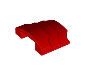 LEGO rouge Coin 3 x 4 avec Stepped Sides (66955)