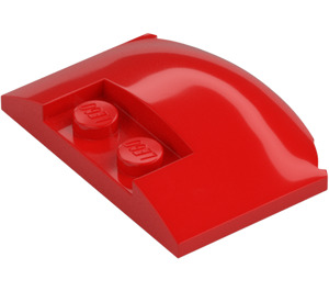 LEGO Red Wedge 3 x 4 x 0.7 with Recess (93604)