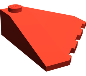 LEGO Red Wedge 4 x 4 (18°) Corner (43708)