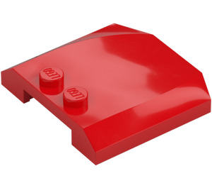 LEGO Red Wedge 4 x 4 Curved (45677)