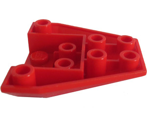 LEGO Rood Wig 4 x 4 Drievoudig Omgekeerd zonder versterkte noppen (4855)