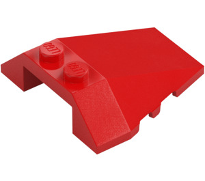 LEGO Rojo Cuña 4 x 4 Triple con muescas para espigas (48933)