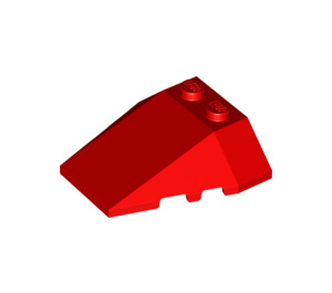LEGO Red Wedge 4 x 4 Triple with Stud Notches (48933)