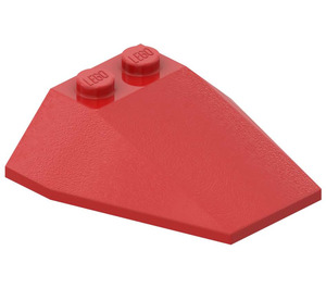 LEGO Red Wedge 4 x 4 Triple without Stud Notches (6069)