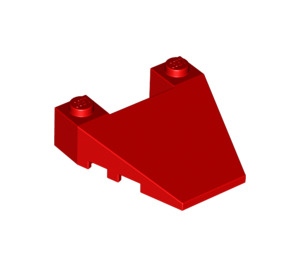 LEGO Red Wedge 4 x 4 with Stud Notches (93348)