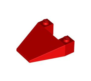 LEGO Red Wedge 4 x 4 without Stud Notches (4858)