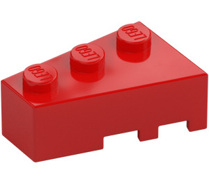 LEGO Rød Kile Kloss 3 x 2 Venstre (6565)