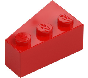 LEGO Röd Kil Kloss 3 x 2 Höger (6564)