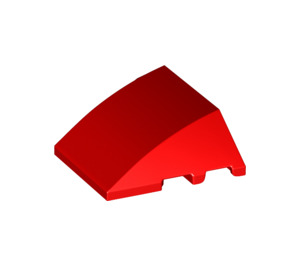 LEGO Red Wedge Curved 3 x 4 Triple (64225)