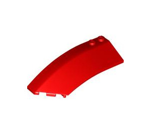 LEGO Red Wedge Curved 3 x 8 x 2 Left (41750 / 42020)