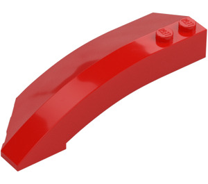 LEGO Red Wedge Curved 3 x 8 x 2 Right (41749 / 42019)