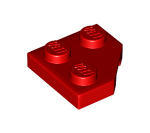 LEGO Red Wedge Plate 2 x 2 Cut Corner (26601)