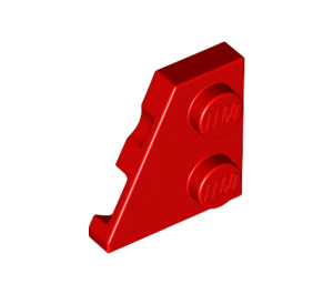 LEGO Red Wedge Plate 2 x 2 Wing Left (24299)