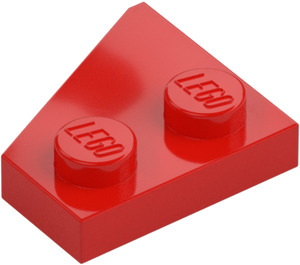 LEGO Rood Wig Plaat 2 x 2 Vleugel Rechts (24307)