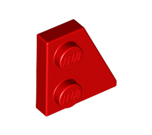LEGO Red Wedge Plate 2 x 2 Wing Right (24307)