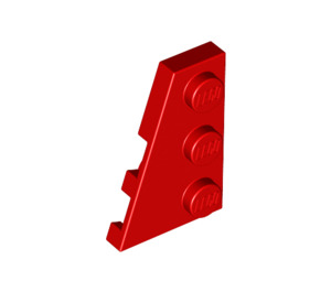 LEGO Red Wedge Plate 2 x 3 Wing Left (43723)