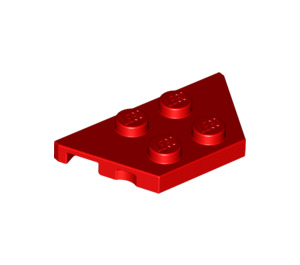 LEGO rouge Coin assiette 2 x 4 (51739)