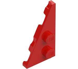 LEGO Rojo Cuña Placa 2 x 4 Ala Izquierda (65429)