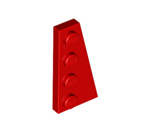 LEGO Red Wedge Plate 2 x 4 Wing Right (41769)