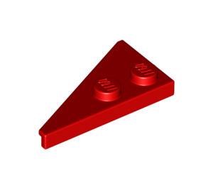 LEGO rouge Coin assiette 2 x 4 Aile Droite (65426)