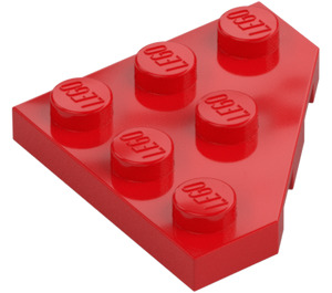 LEGO Rot Keil Platte 3 x 3 Ecke (2450)