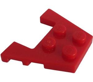 LEGO Red Wedge Plate 3 x 4 with Stud Notches (28842 / 48183)