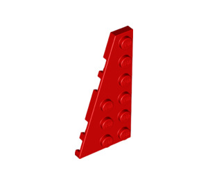 LEGO Red Wedge Plate 3 x 6 Wing Left (54384)