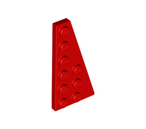LEGO Red Wedge Plate 3 x 6 Wing Right (54383)